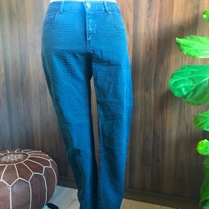 H&M navy Crinkle Skinny pants